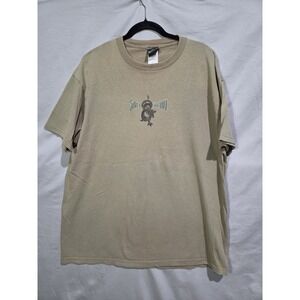 Silver Strand Dragon Graphic Tee Men XL Tan Year of the Dragon USA Asian Artwork